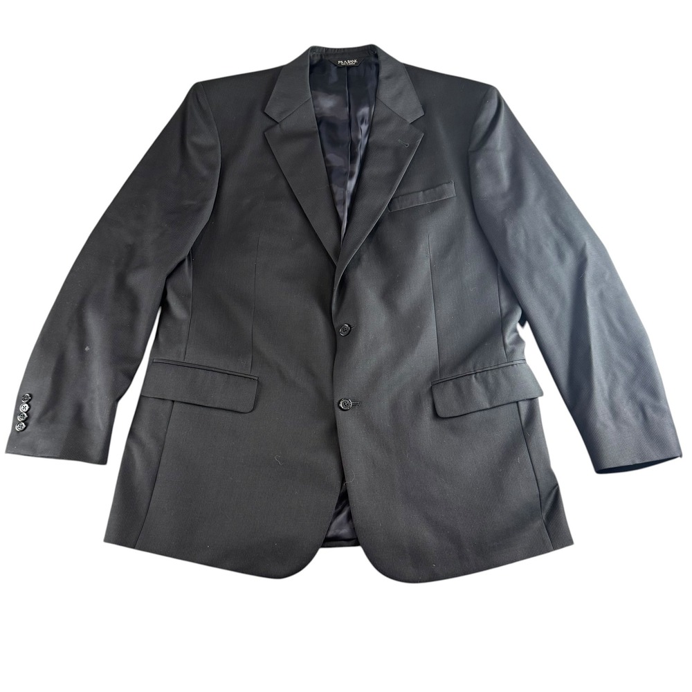 Jos A Bank Signature Collection Blazer Navy Fineline Wool Suit Jacket 46L S60092